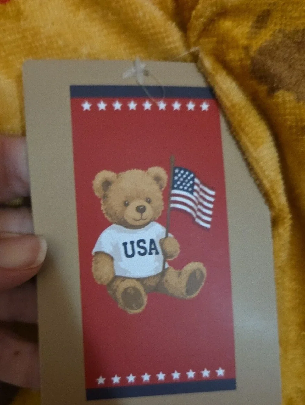 Americana Beach Towel And Tote Set NWT Teddy Bear USA Theme
